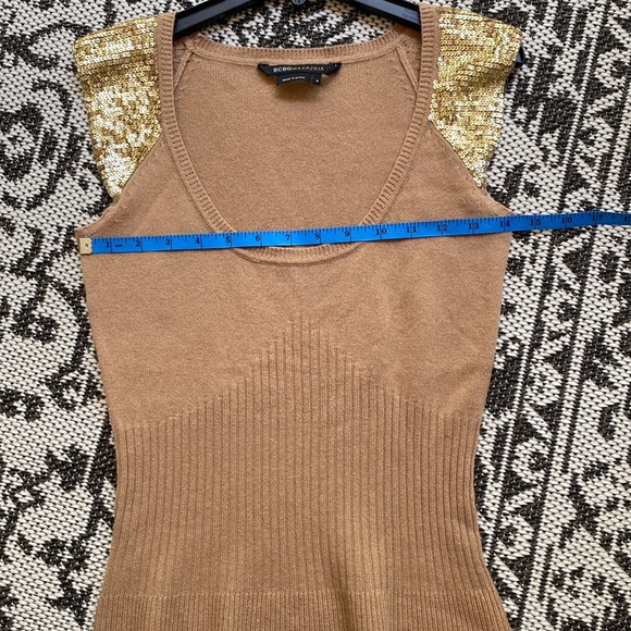 BCBGMax Azria Y2K cashmere and silk cap sleeve sweater. Size S - Picture 9 of 9